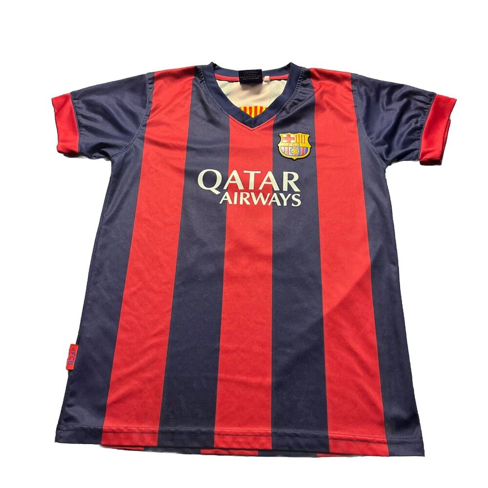 Rogers FC BARCELONA FBC LIONEL MESSI # 10 FOOTBALL SOCCER SHIRT JERSEY Child  L